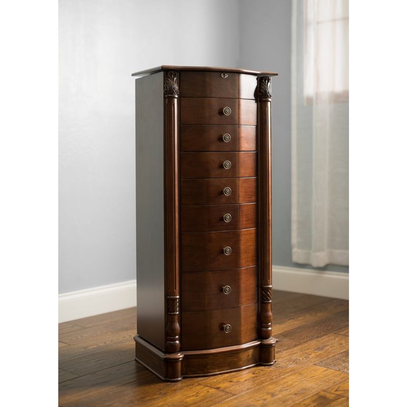Hives & Honey Florence Walnut Jewelry Armoire - Brown
