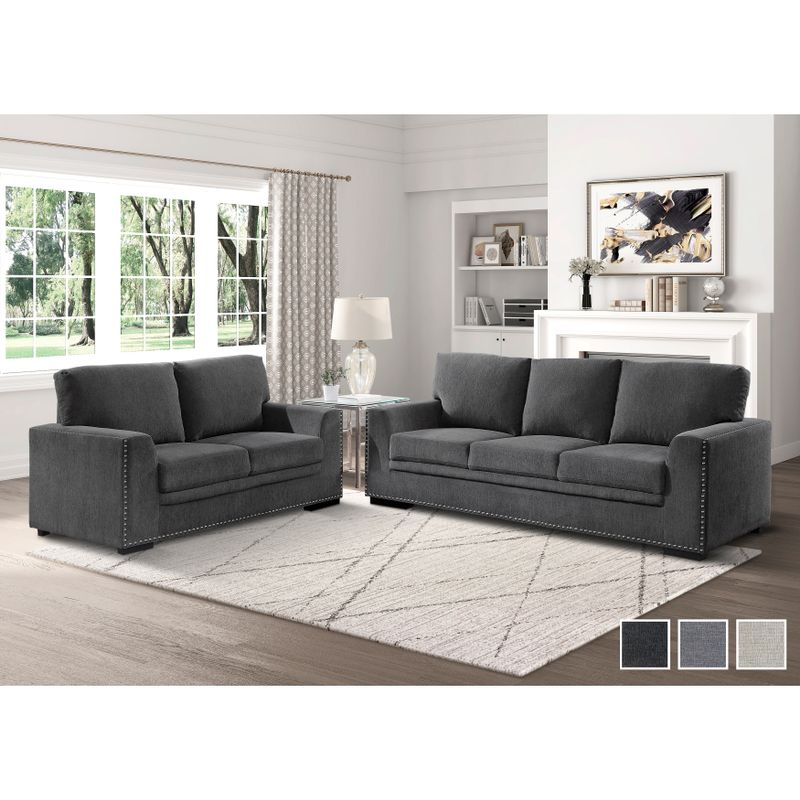 Tolani 2-Piece Living Room Set - Grey