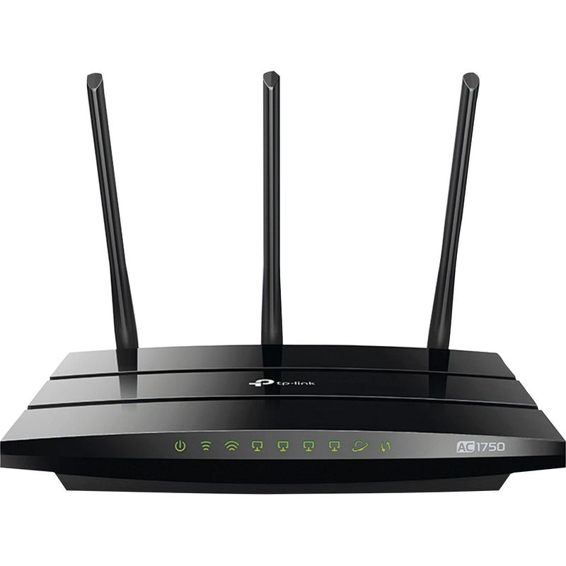 Front Zoom. TP-Link - Archer AC1750 Dual-Band Wi-Fi 5 Router - Black
