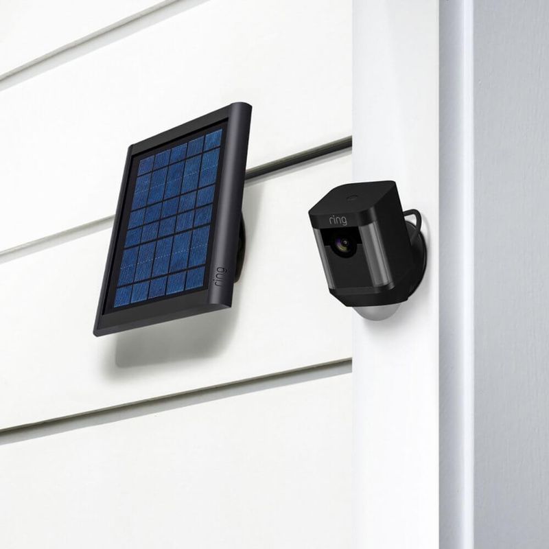 Ring Solar Panel for Spotlight Cam Battery and Stick Up Cam Battery - Black