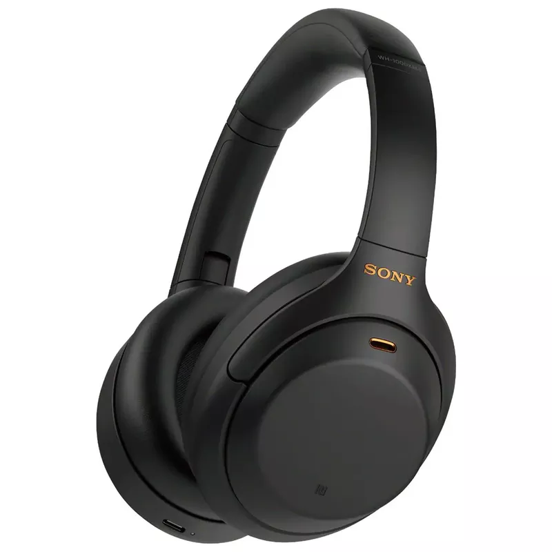 Sony Sony WH-1000XM4 Wireless Premium Noise Canceling Overhead Headphones with Mic for Phone-Call and Alexa Voice Control, Black WH1000XM4, Bundle with Green Extreme Wireless Portable Charger
