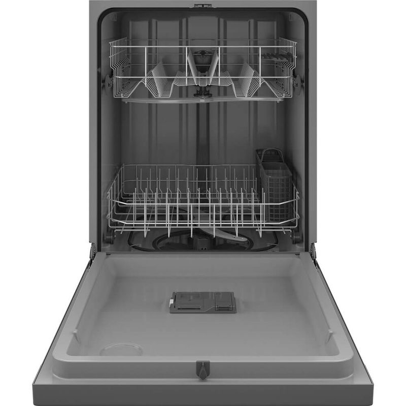 GE 55 dBA Stainless Front Control Built-In Dishwasher