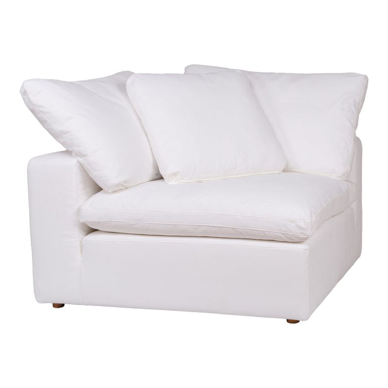 Aurelle Home Corbin Modern Modular Sectional Piece - Corner Chair - Neverfear Fabric Sand