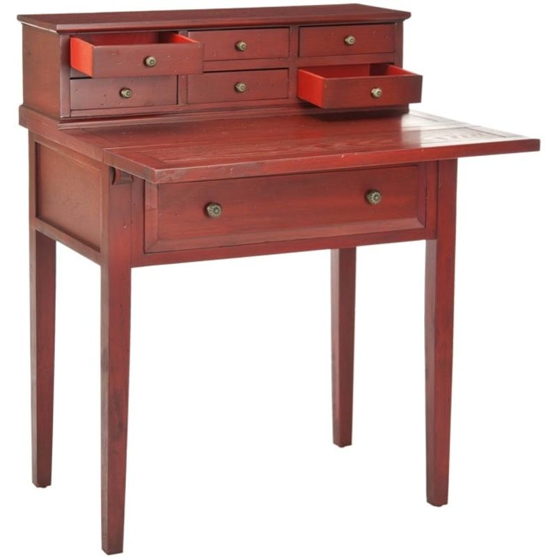 Safavieh Abigail Cherry Storage Fold Down Desk - AMH6520E