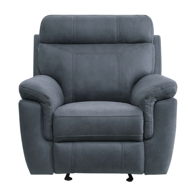 Metz Glider Reclining Chair - Grey