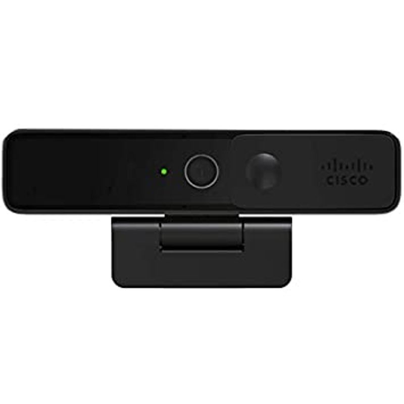 Cisco Webex Desk Camera with up to 4K Ultra HD Video, Dual Microphones, iHDR Enabled Low-Light Performance, Carbon Black, 1-Year...
