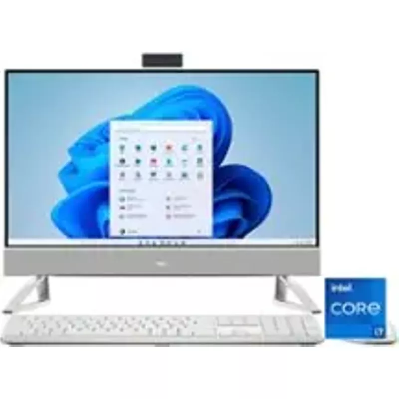 Dell - Inspiron 23.8" Touch screen All-In-One Desktop - 13th Gen Intel Core i7 - 16GB Memory - 512GB SSD - White