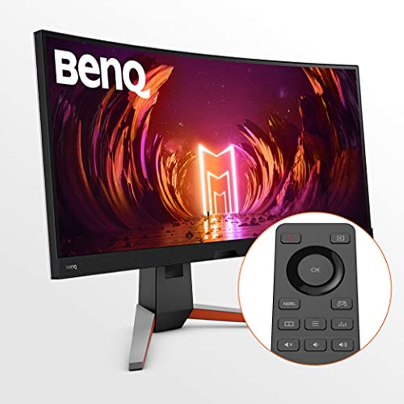 BenQ MOBIUZ EX3415R 34" 21:9 Ultra-Wide QHD 144Hz HDR IPS LED Curved Gaming Monitor with FreeSync, Built-In Speakers, Metallic Gray