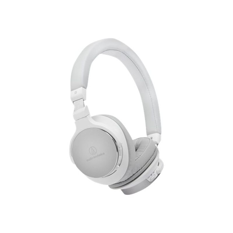 Audio-Technica ATH-SR5BT Wireless High-Resolution Audio On-Ear Closed-Back Dynamic Headphones with Mic, White