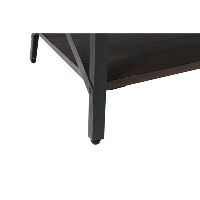 Carbon Loft Oliver Modern Rustic Wood Coffee Table - Brushed Grey