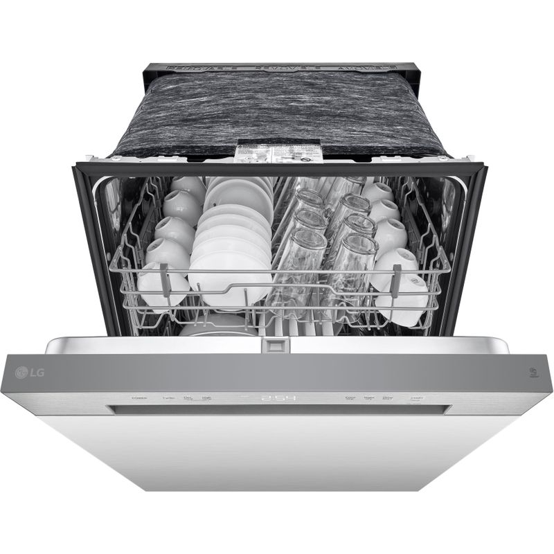Alt View Zoom 18. LG - 24" Front Control Built-In Stainless Steel Tub Dishwasher with SenseClean and 52 dBA - Stainless steel