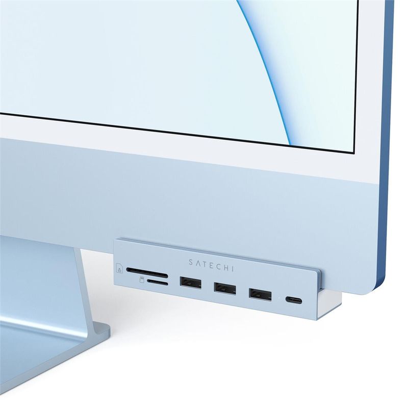 Satechi USB Type-C Clamp Hub for 24" iMac, Blue