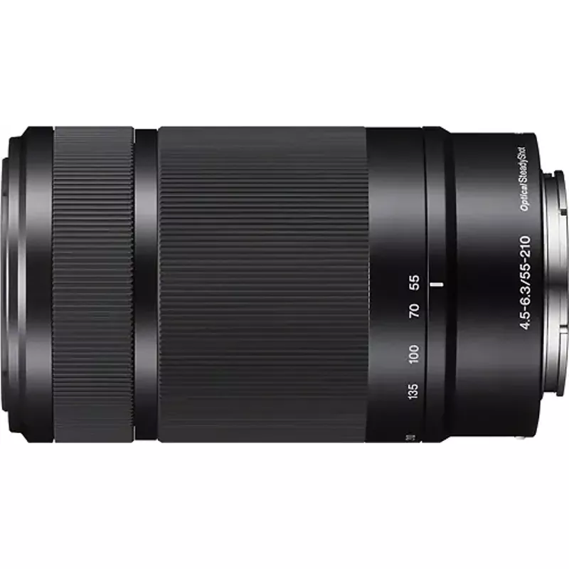 Sony - 55-210mm f/4.5-6.3 Telephoto Lens for Most Alpha E-Mount Cameras - Black