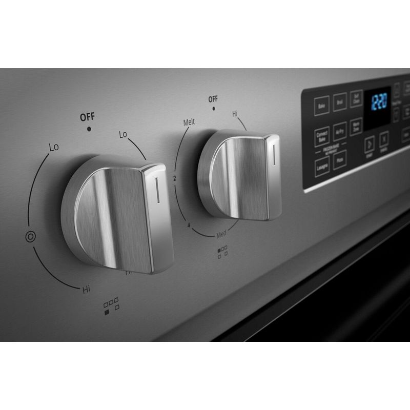 Alt View Zoom 19. Whirlpool - 5.3 Cu. Ft. Freestanding Electric Convection Range with Air Fry - Stainless Steel