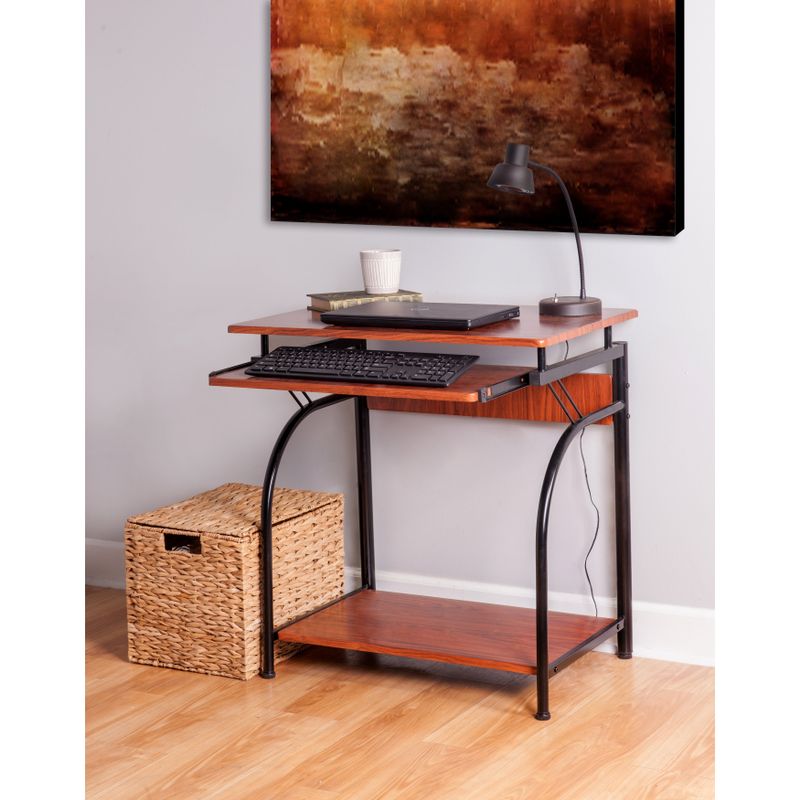 50-1001 Stanton Computer Desk with pullout keyboard tray - Maple