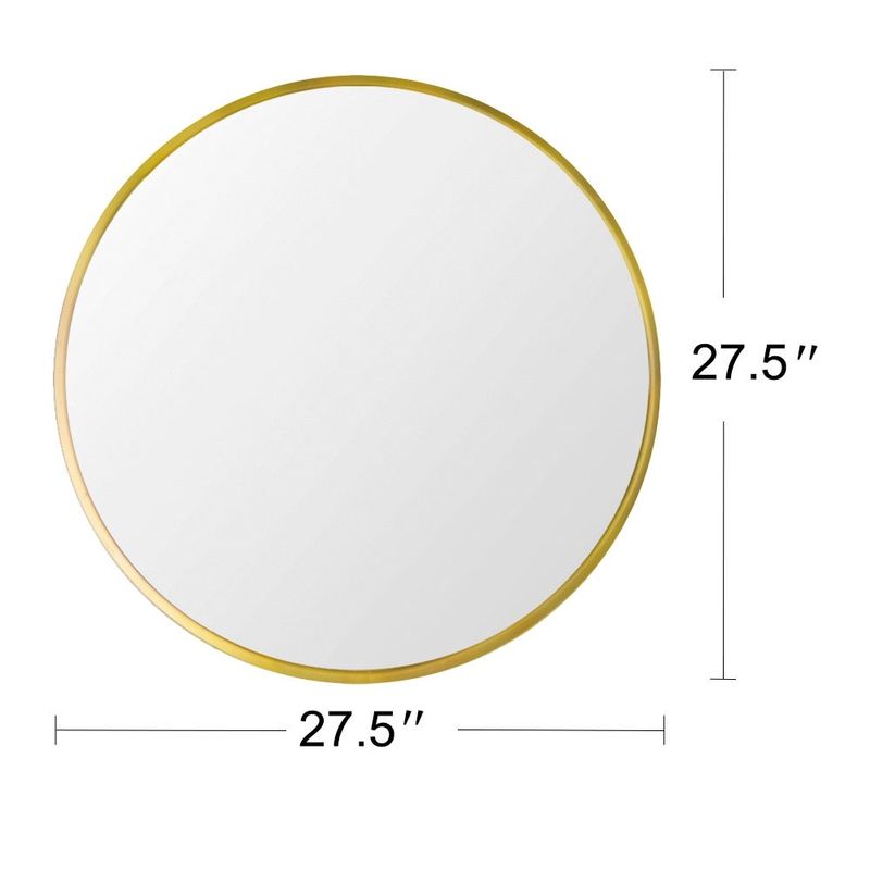 Modern & Contemporary Accent Mirror - 28''W - Gold