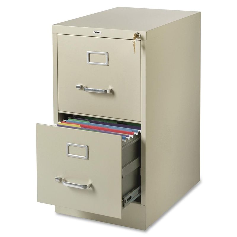 Lorell Putty 2-drawer Commercial-grade 28-inch Vertical File - LLR42290