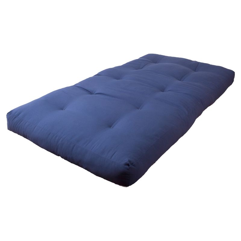 6-inch Thick Twill Futon Mattress (Twin, Full, or Queen) - Full - Toffee
