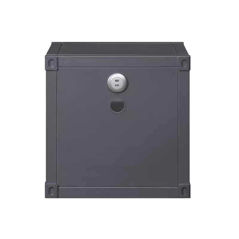 ACME Cargo Nightstand w/USB, Gunmetal