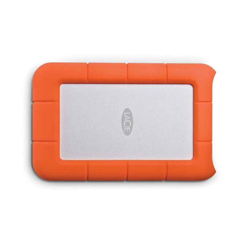 LaCie 1TB Rugged Mini Portable External Hard Drive, 5400 RPM, USB 3.0/2.0, Up to5Gbps USB 3.0 Transfer Rate, Orange