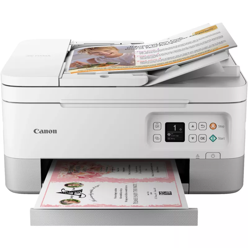 Canon - PIXMA TR7020a Wireless All-In-One Inkjet Printer - White