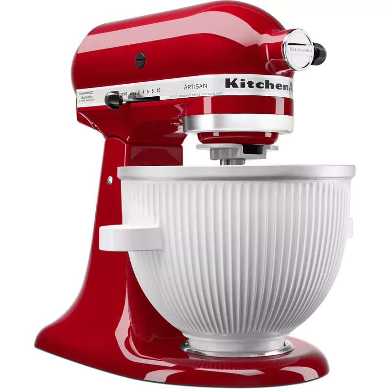 KitchenAid - Ice Cream Maker Attachment, KSMICM - White