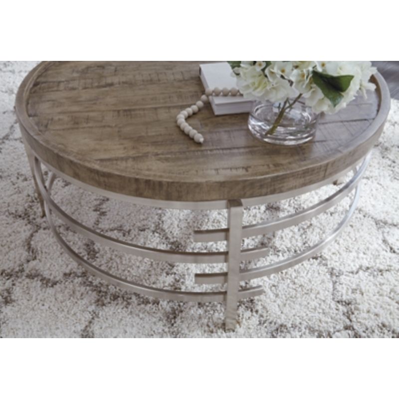 Gray Zinelli Round Cocktail Table