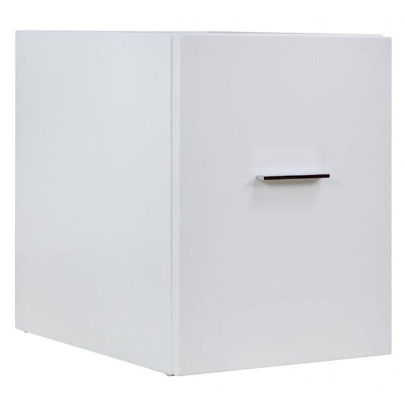 14-in. W X 17.8-in. H Modern Plywood-Veneer Modular Drawer In White