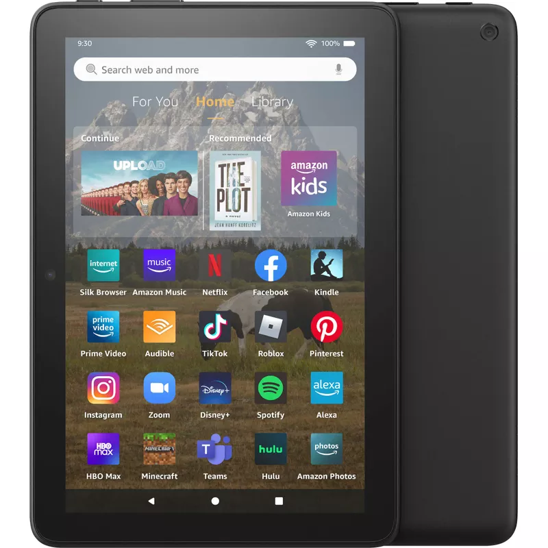 Amazon - Fire HD 8 (2022) 8" HD tablet with Wi-Fi 32 GB - Black