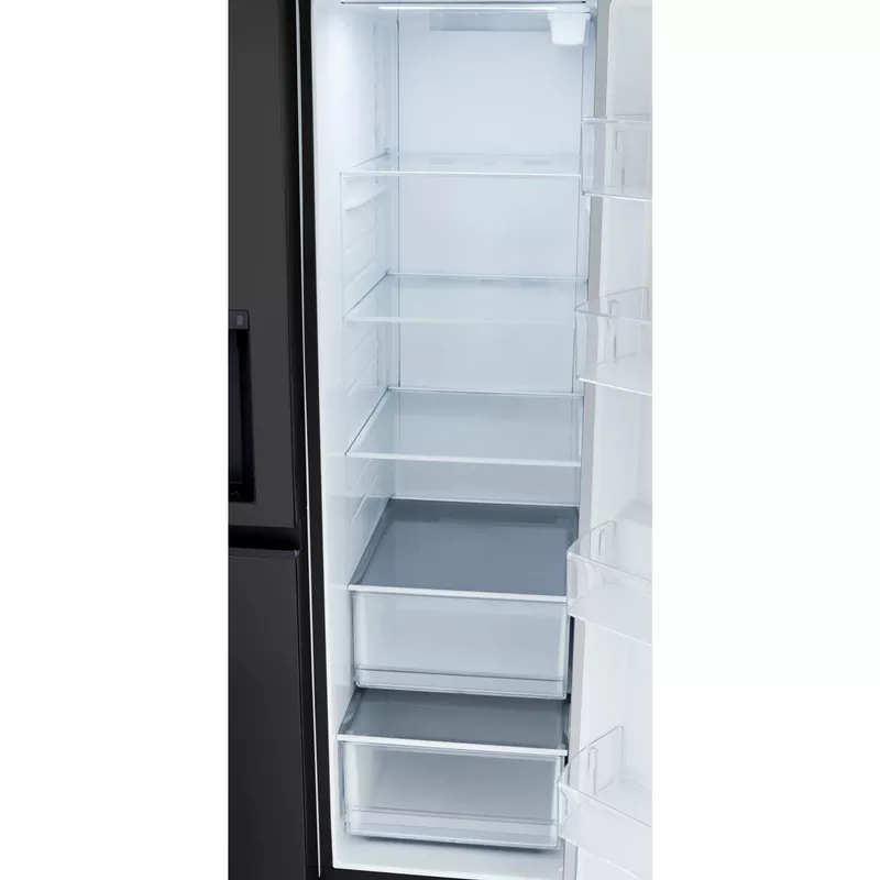 LG 27-Cu. Ft. Side-by-Side Refrigerator, Smooth Black