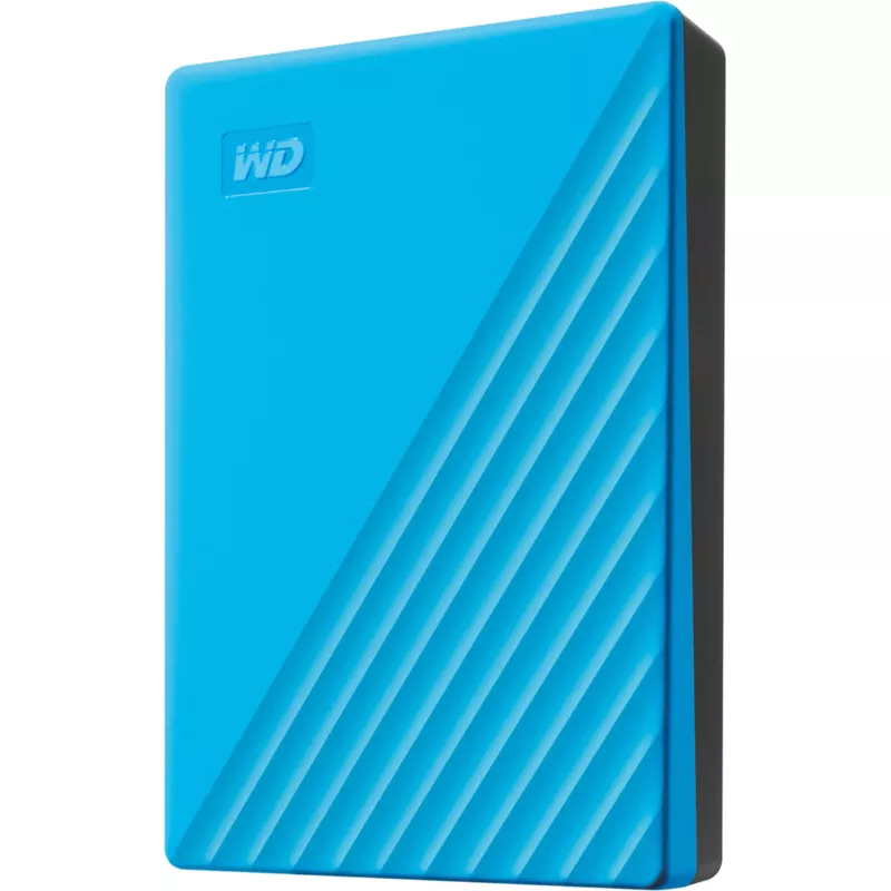 WD - My Passport 4TB External USB 3.0 Portable Hard Drive - Blue