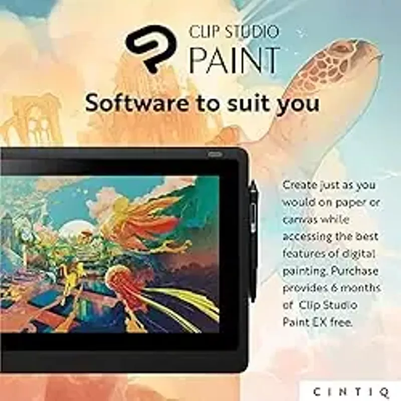 Wacom - Cintiq 16 Creative Pen Display Drawing Tablet - Black