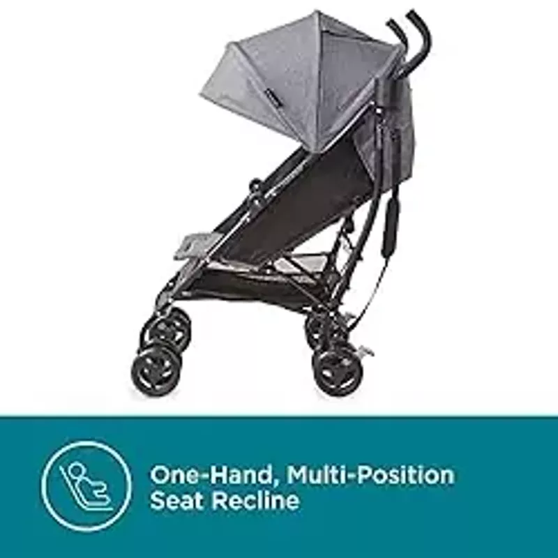 Contours MaxLite Elite Deluxe Compact Lightweight Umbrella Baby Stroller and Toddler Stroller,Easy-Carry Handle,UPF 20 SPF,6 Months up to 50 lbs,Storage Basket and Parent Cupholder-Gray Hexagon