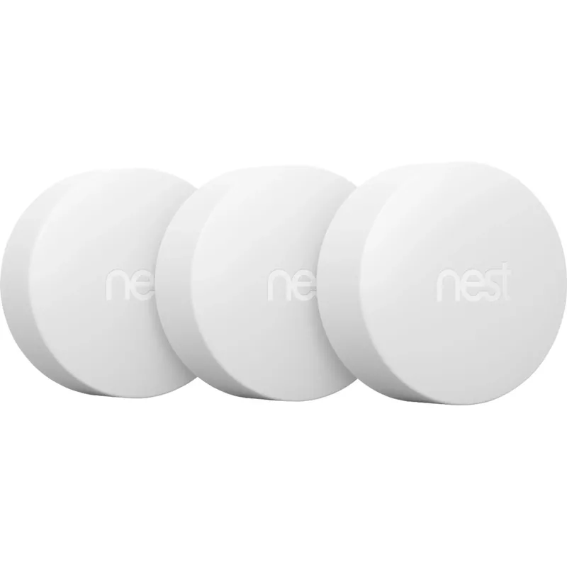 Google - Nest Temperature Sensor (3-Pack) - White