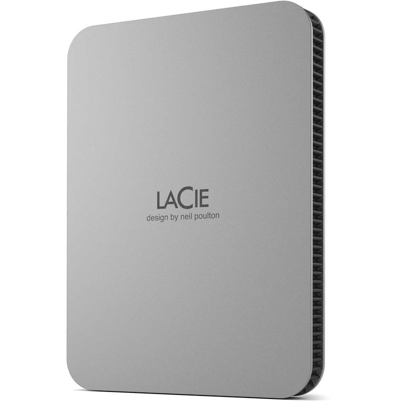 Seagate LaCie USB 3.2 Gen 1 Type-C Mobile Drive, Moon Silver - 4TB