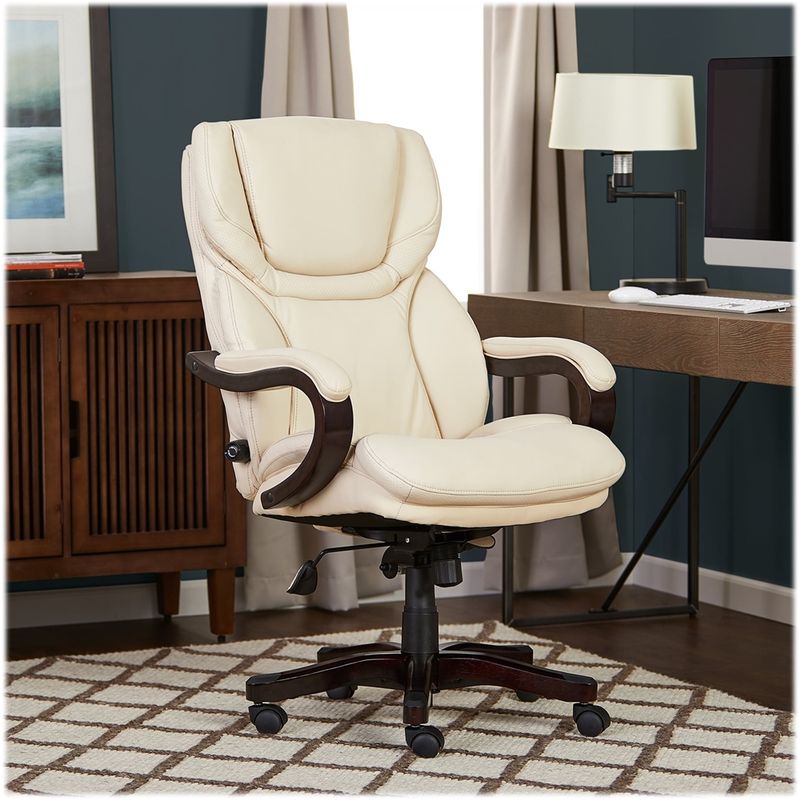 Alt View Zoom 14. Serta - Big and Tall Bonded Leather Executive Chair - Ivory