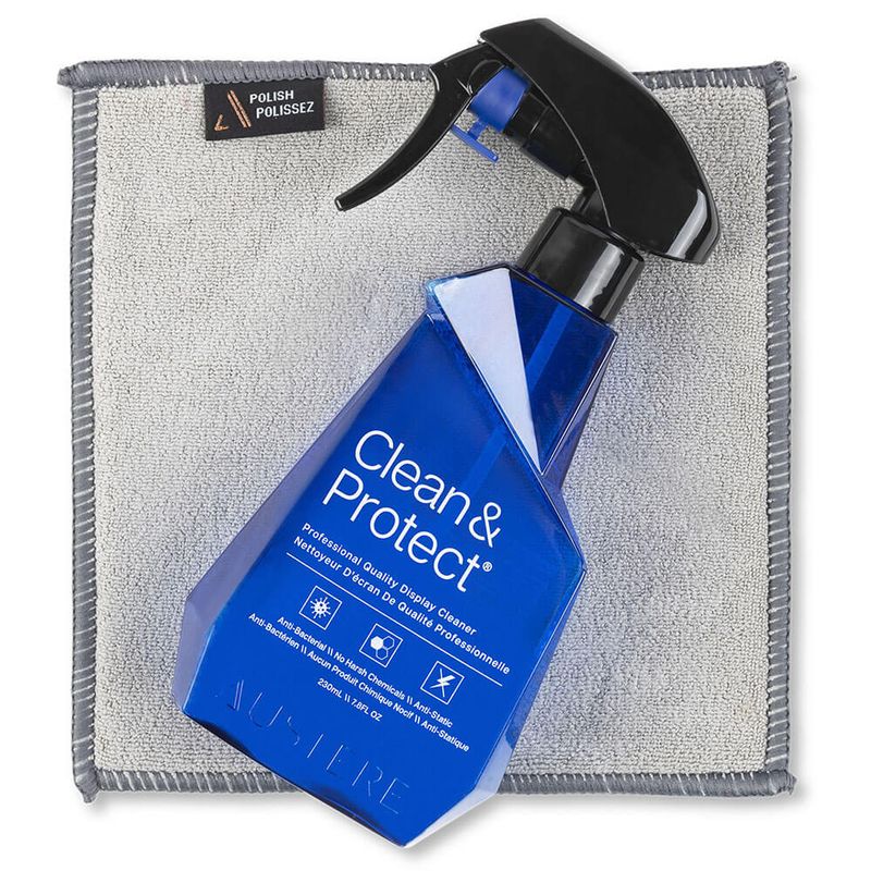 Austere 5SCP230P1 /V Series Clean & Protect 230mL w/ Dual-Sided Cloth