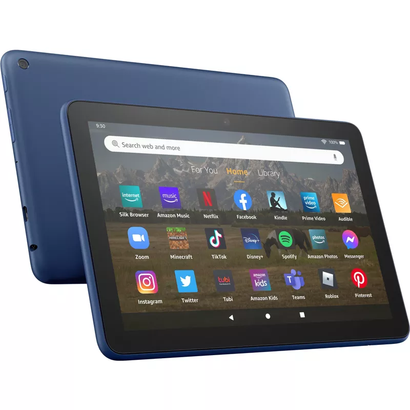 Amazon - Fire HD 8 (2022) 8" HD tablet with Wi-Fi 32 GB - Denim