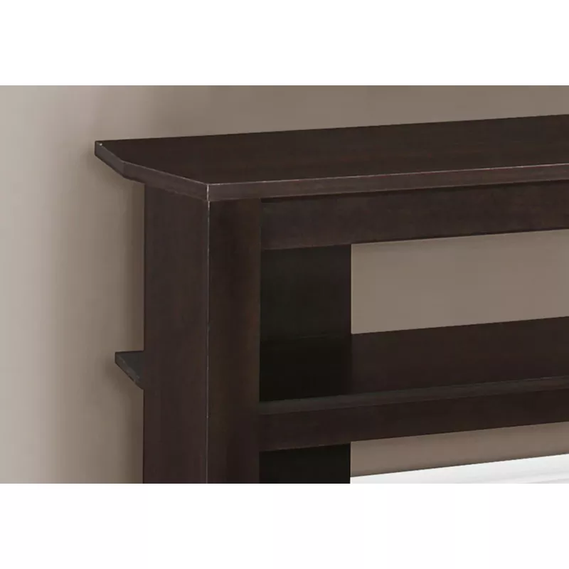 TV Stand/ 42 Inch/ Console/ Media Entertainment Center/ Storage Shelves/ Living Room/ Bedroom/ Laminate/ Brown/ Contemporary/ Modern