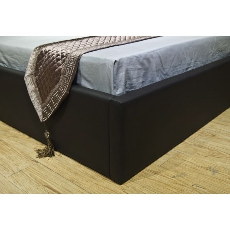 Greatime Leatherette Hidden Storage Bed - Black - King