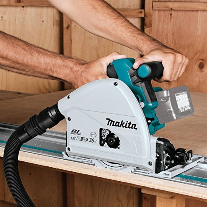 Makita XPS02ZU 18V X2 LXT Lithium-Ion (36V) Brushless Cordless 6-1/2" Plunge Circular Saw, with AWS, Tool Only