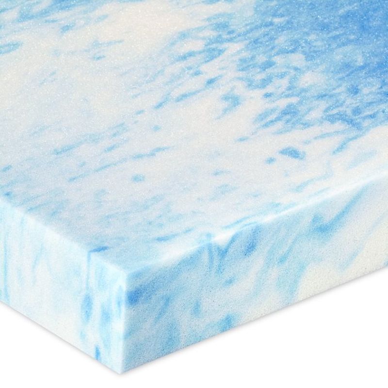 4" SealyChill Gel + Comfort Memory Foam Mattress Topper with Pillowtop Cover - Queen