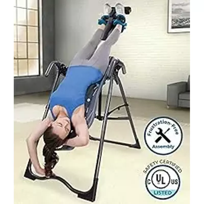 Teeter FitSpine X2 Inversion Table, Extended Ankle Lock Handle, Back Pain Relief Kit, FDA-Registered