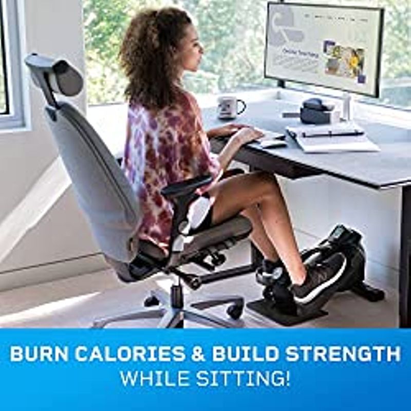 LifePro Under Desk Elliptical - Under Desk Pedal Exerciser to Strengthen Muscles and Build Cardiovascular Fitness - Stationary Desk...