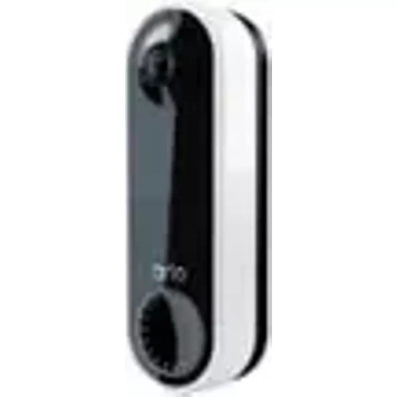 Arlo - Essential Wi-Fi Smart Video Doorbell - Wired or Battery Operated - White
