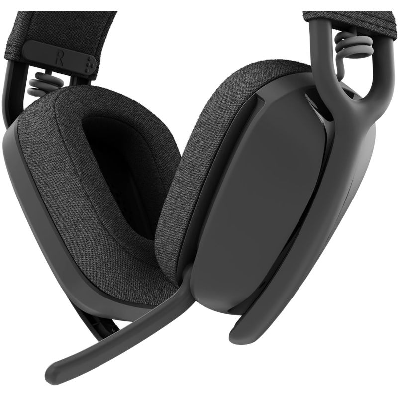 Alt View Zoom 12. Logitech - Zone Vibe 125 Wireless Over-the-Ear Headphones with Noise-Canceling Microphone - Graphite