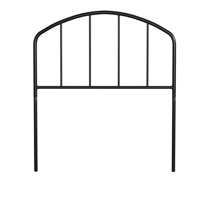 Carbon Loft Cronkite Black Metal Headboard with Arched Spindle Design - Queen