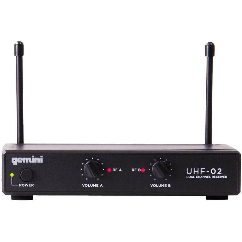 Gemini 517.6 MHz + 521.5 MHz 2 Channel Wireless Headset - Black