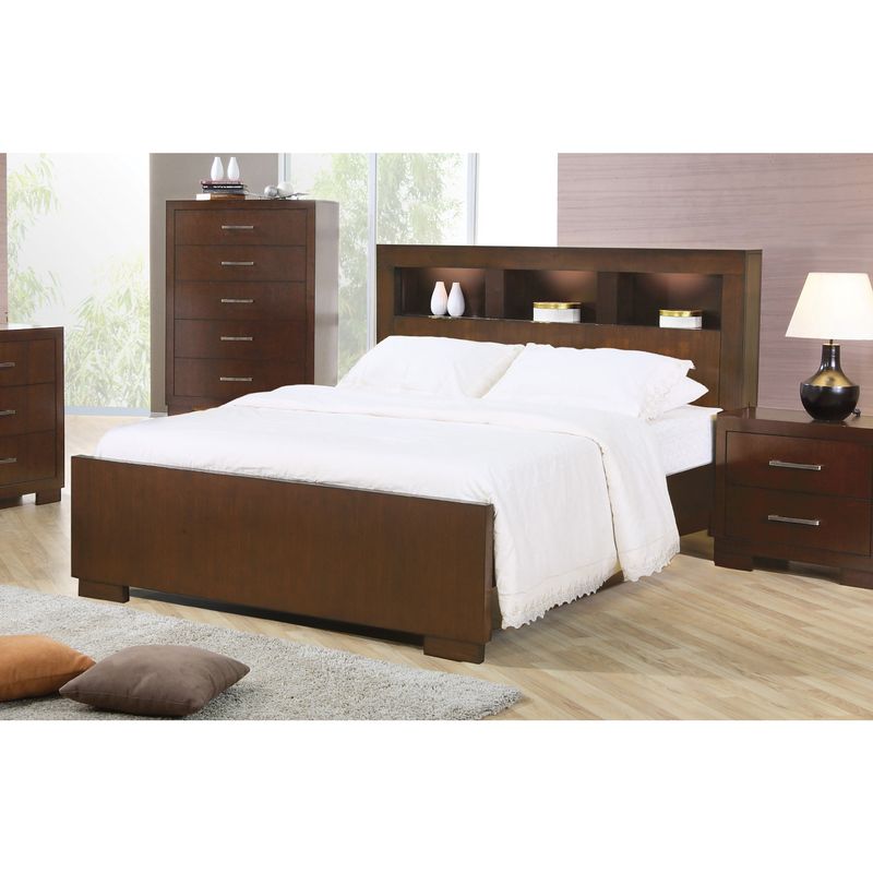 Coaster Company Jessica Collection Cappuccino Wood Bed - CAL KING BED
