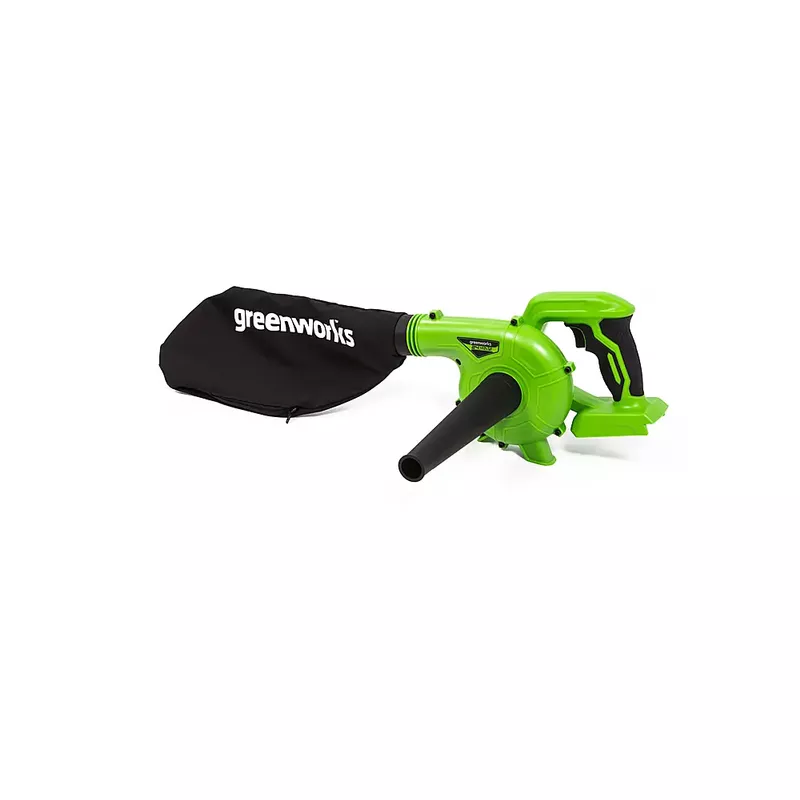 Greenworks - 24-Volt 180 MPH 90 CFM Cordless Handheld Blower (Battery Not Included) - Black/Green